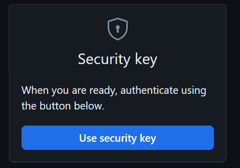 use security key